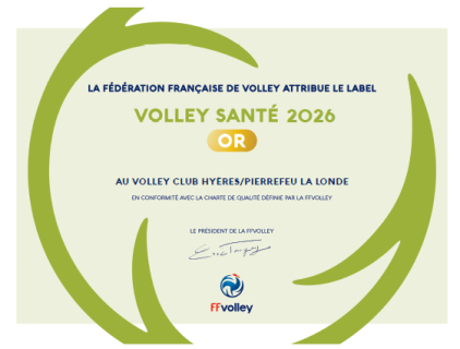 Volley Santé 2026 - Or